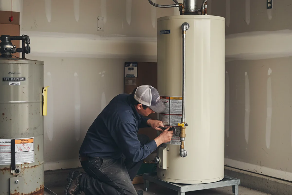 Water heater and shutoff valve replacement in Cottonwood